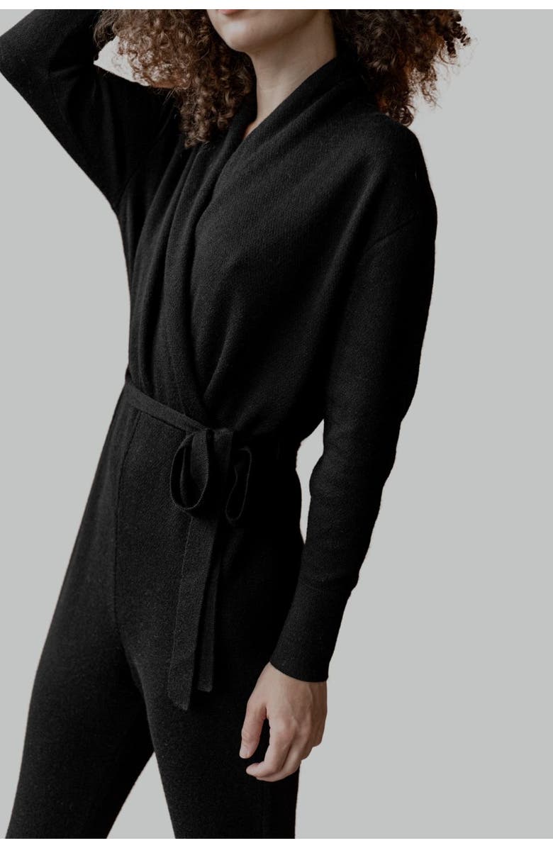 SSKEIN Wrap Neck Jumpsuit, Alternate, color, 