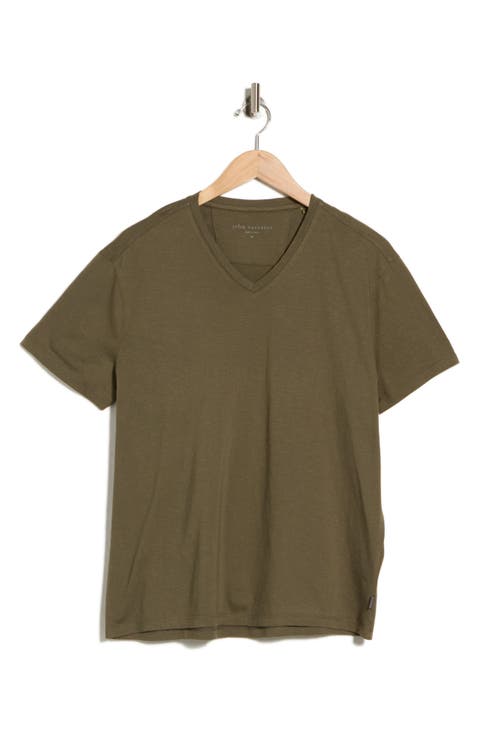 Vaan Mercerized Cotton V-Neck T-Shirt