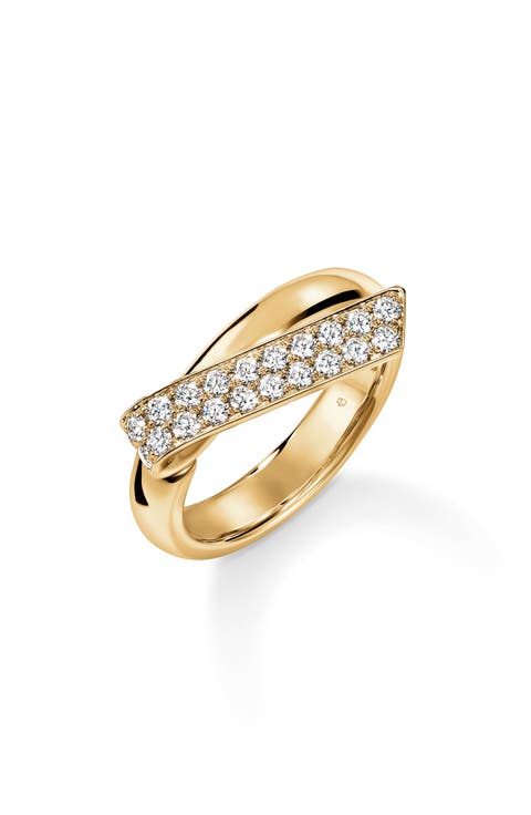 INSIDE/OUT 18K Gold Diamond Flip Ring, 0.40ct.