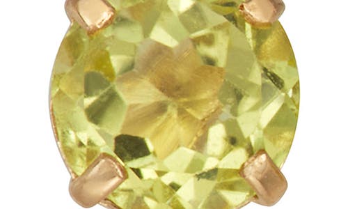 Fzn Gemstone Stud Earrings In Green