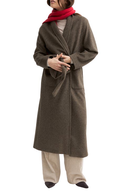 Belted Jersey Coat