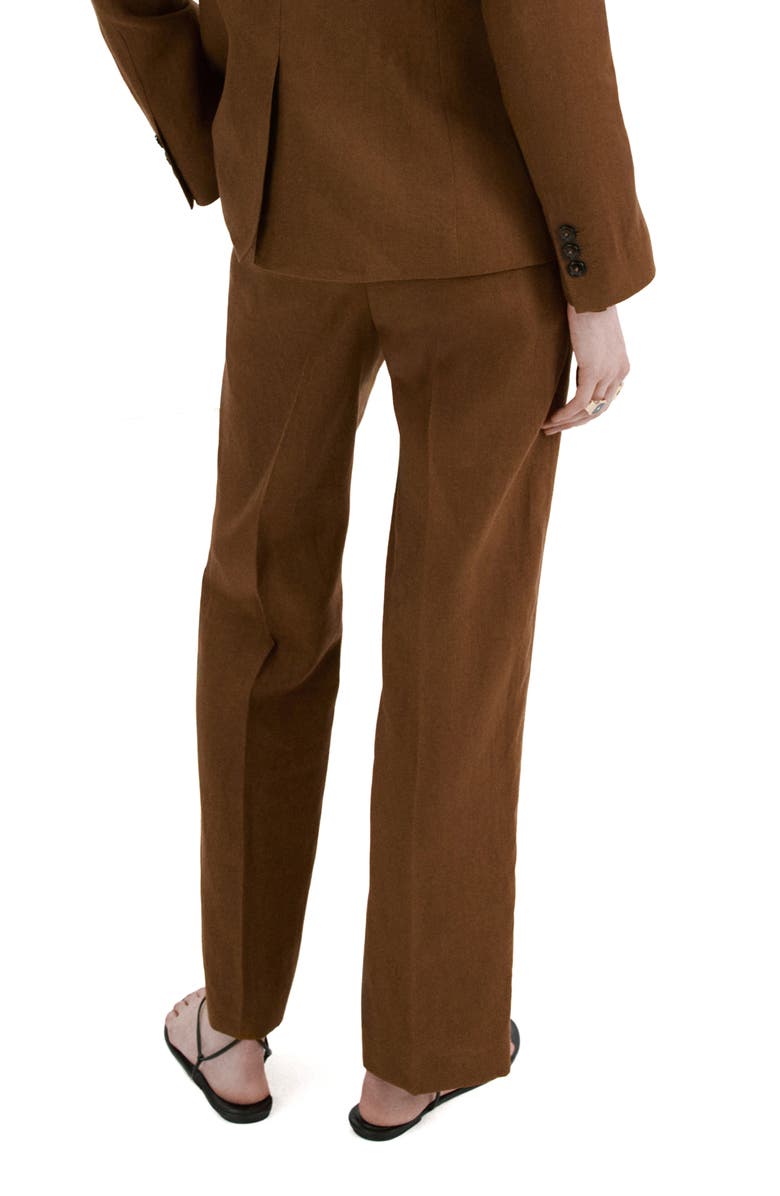MANGO Linen Suit Pants, Alternate, color, 