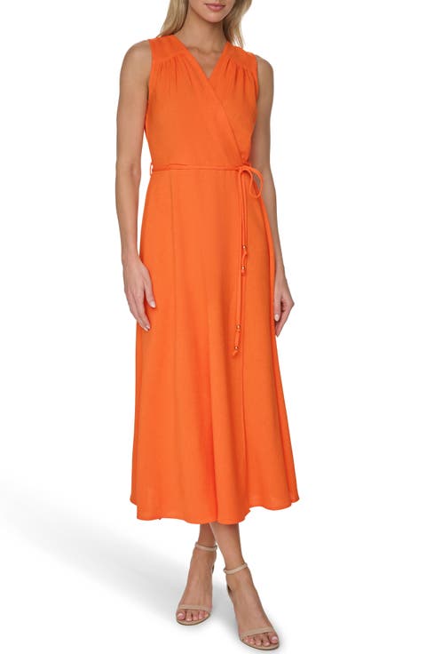 Aerowash Faux Wrap Maxi Dress