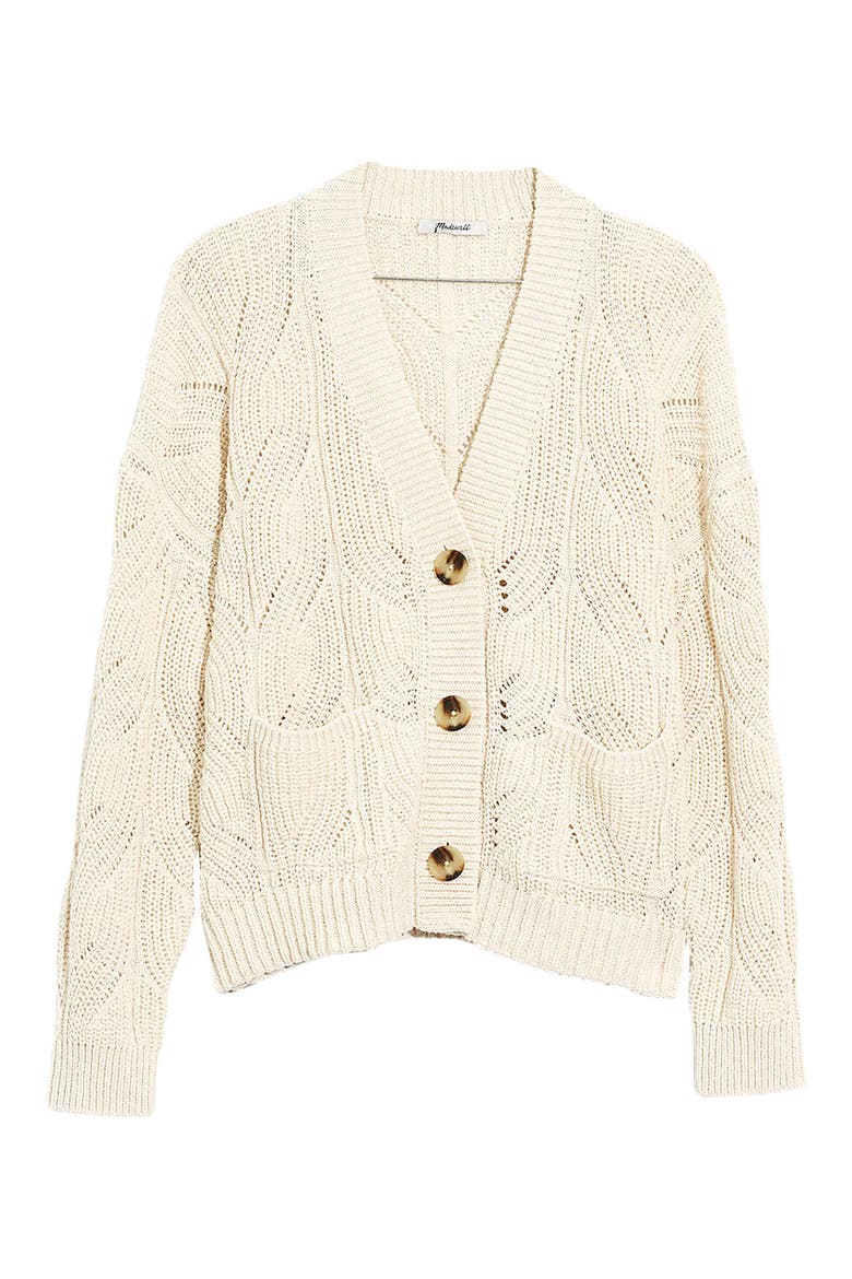 Hillview Cardigan Sweater, Alternate, color, ANTIQUE CREAM