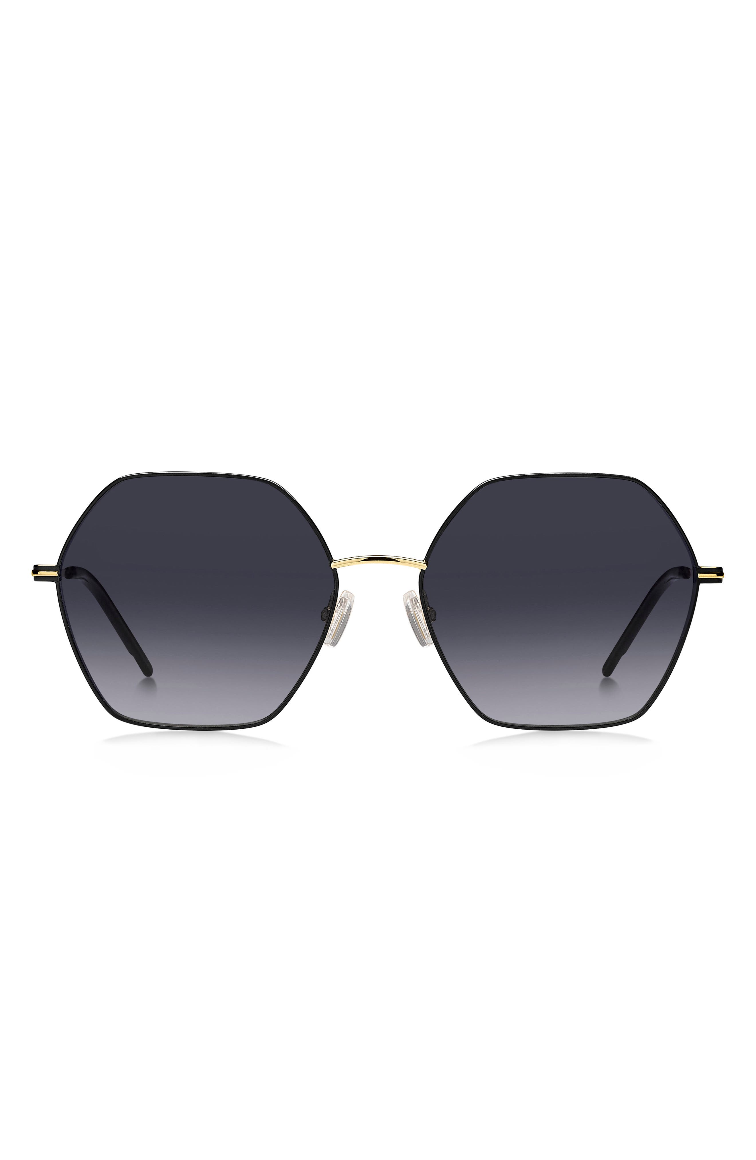 BOSS 57mm Gradient Geometric Sunglasses