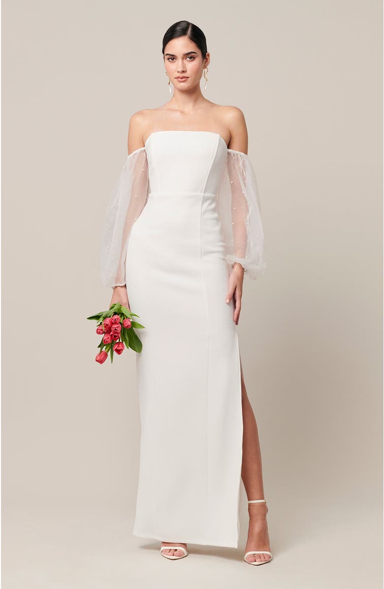 BWLDR Iris Maxi Dress, Alternate, color, White
