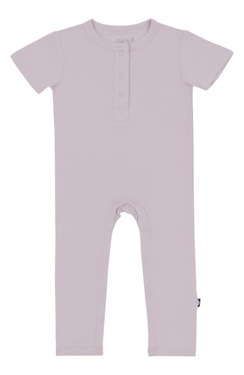 Wisteria Short Sleeve Snap Romper (Baby)