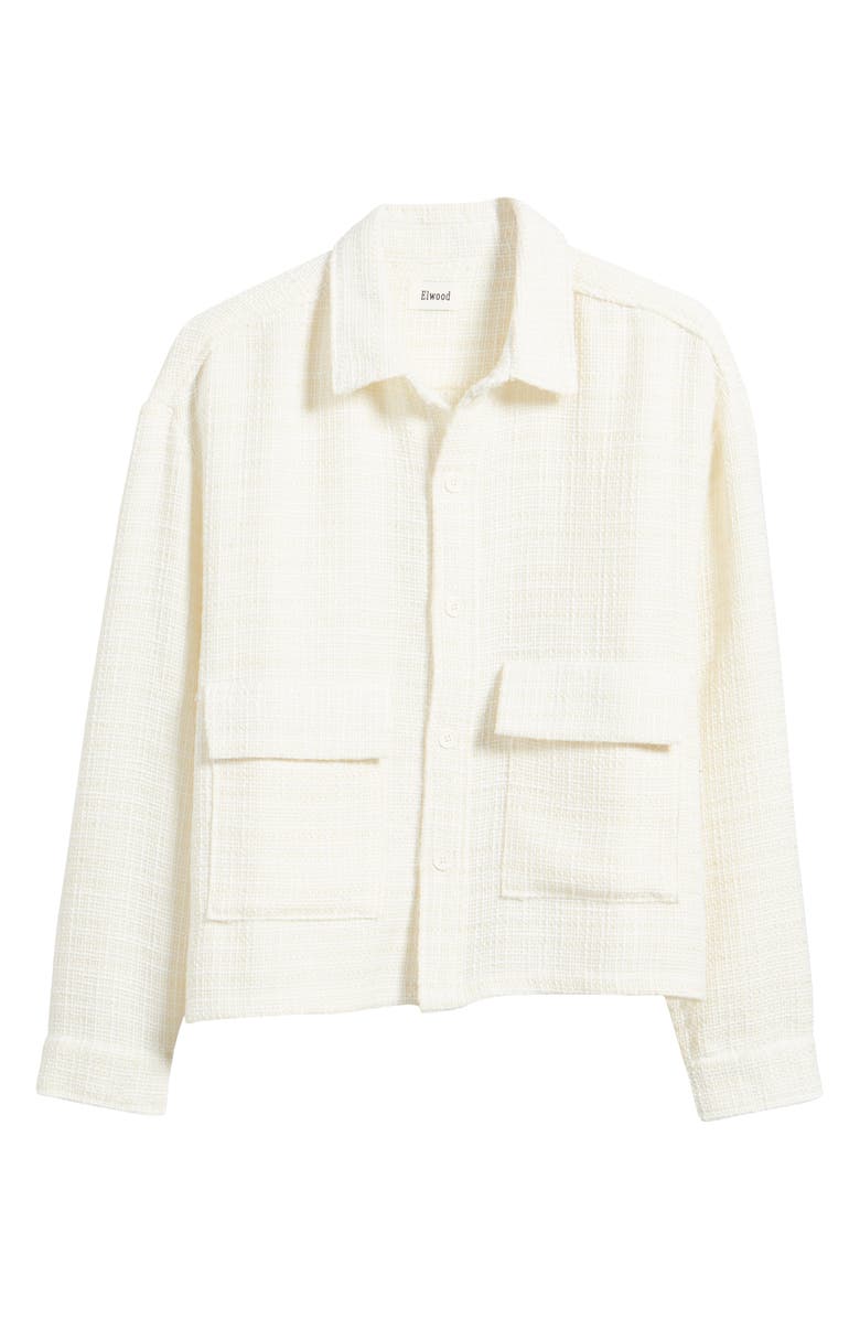 Elwood Textured Crop Button-Up Shirt, Main, color, 