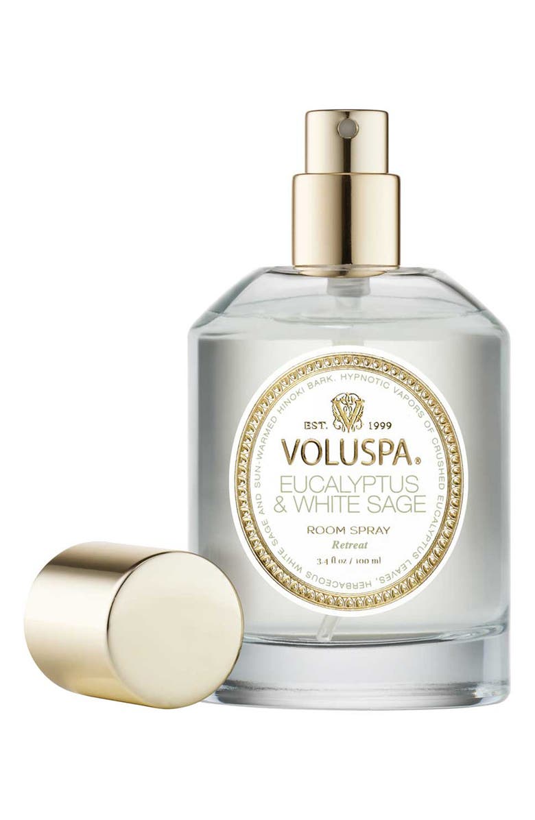 Voluspa Eucalyptus & White Sage Room Spray, Main, color,