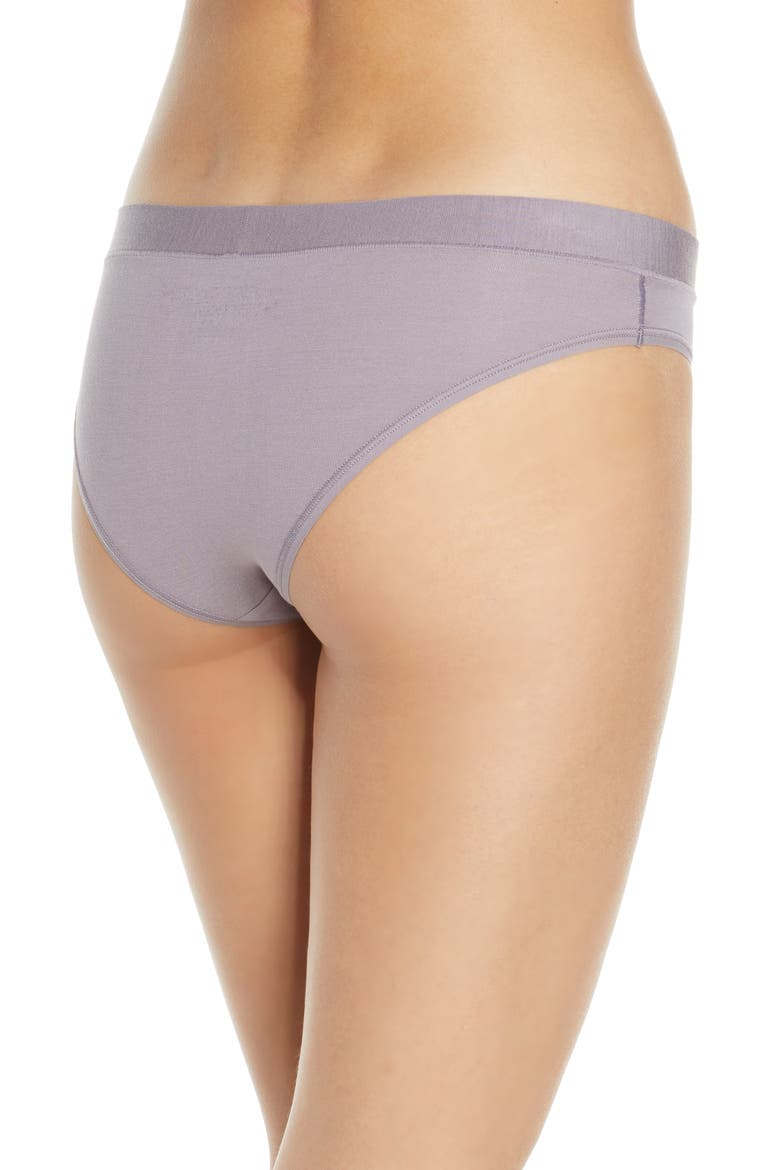 Second Skin Cheeky Bikini, Alternate, color, GRAY RIDGE