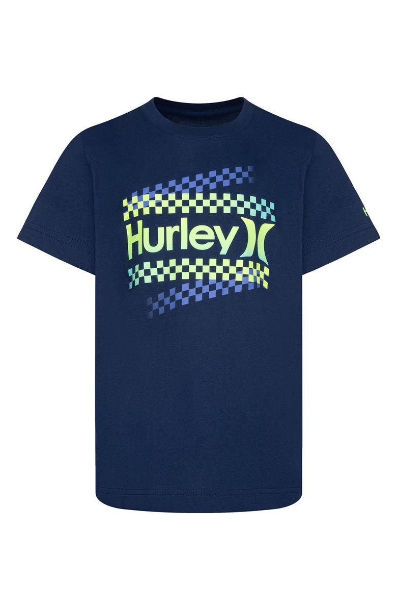 Hurley Kids' Zip Check Graphic T-Shirt, Main, color, Night Force