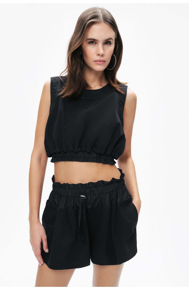 Nocturne Crop Top with Printed Detail, Alternate, color, 