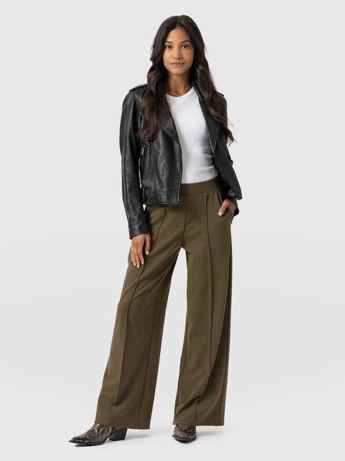 Saint And Sofia Saint + Sofia Keller Wide Leg Pant In Brown