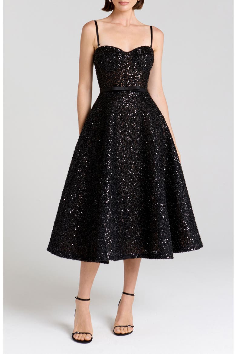 Marilyn Rhinestone Cocktail Dress, Main, color, BLACK
