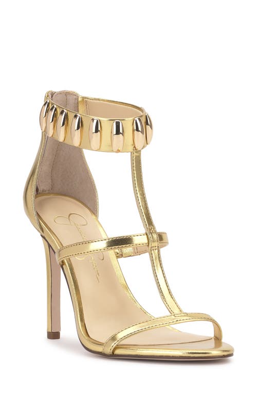 Jessica Simpson Junia Ankle Strap Sandal In Gold