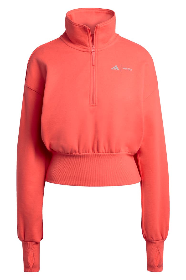 Quarter Zip Tracksuit Top, Alternate, color, SEMI LUCID RED/