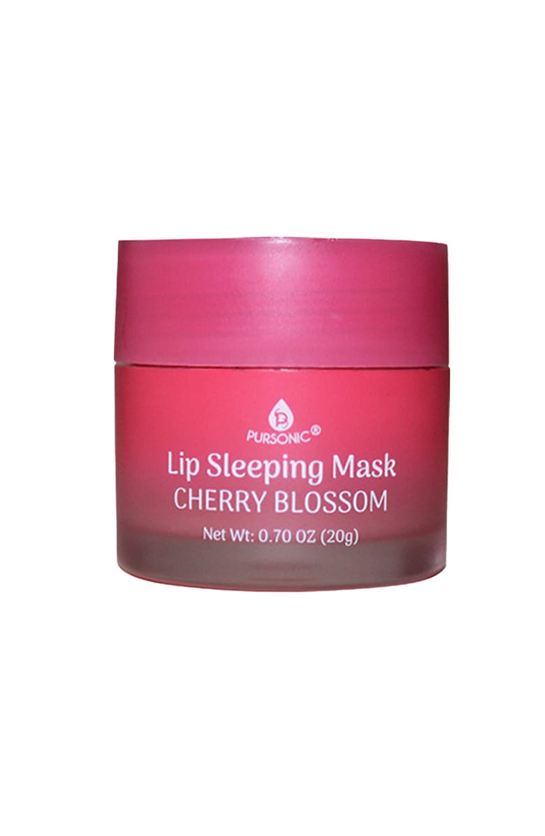 PURSONIC Lip Sleeping Mask 2 Pack- Cherry Blossom & Berries, Alternate, color, Purple