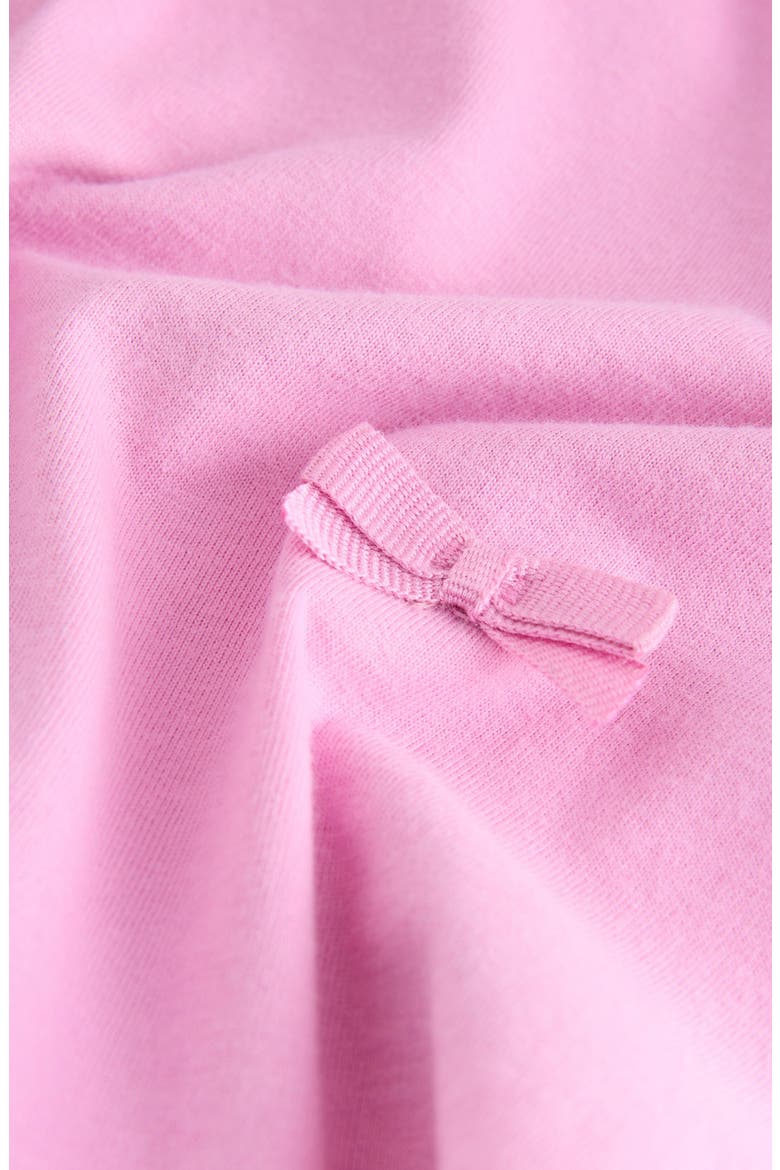 Kids' Bow Appliqué Cotton Sweatshirt, Alternate, color, PINK