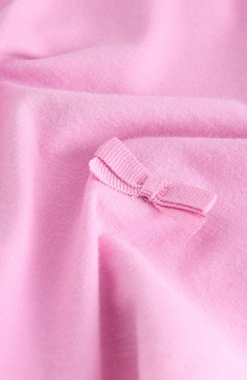 Next Kids' Bow Appliqué Cotton Sweatshirt In Pink