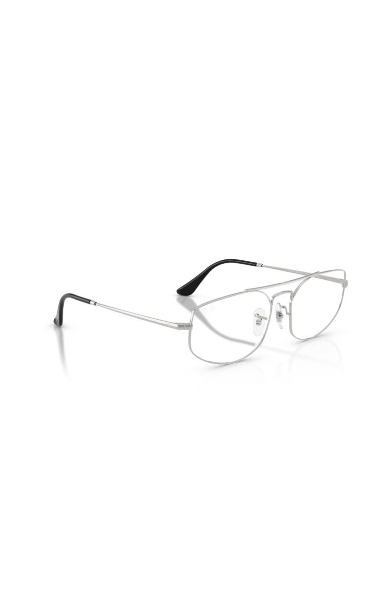 Ray-Ban 58mm Irregular optical glasses, Alternate, color, Silver