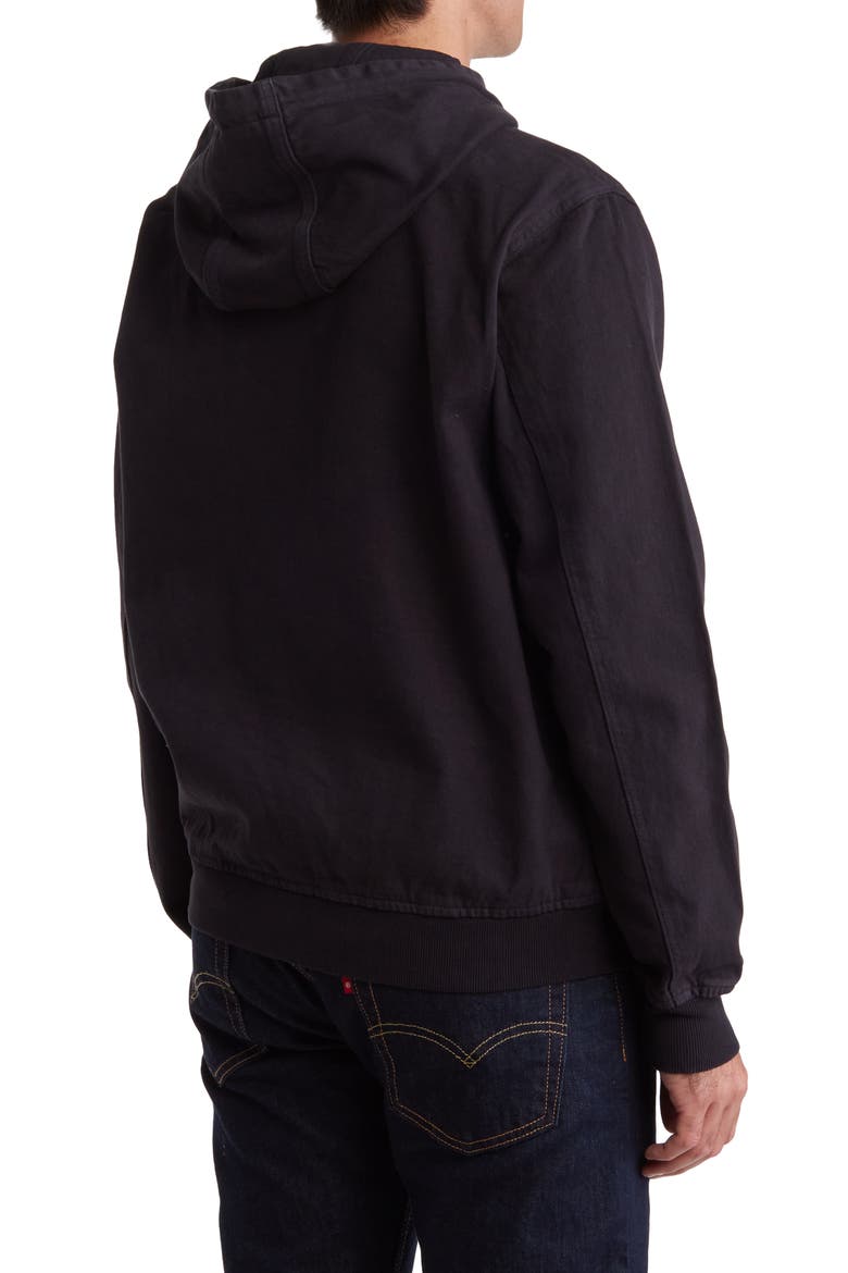 Tito Denim Zip Jacket, Alternate, color, BLACK