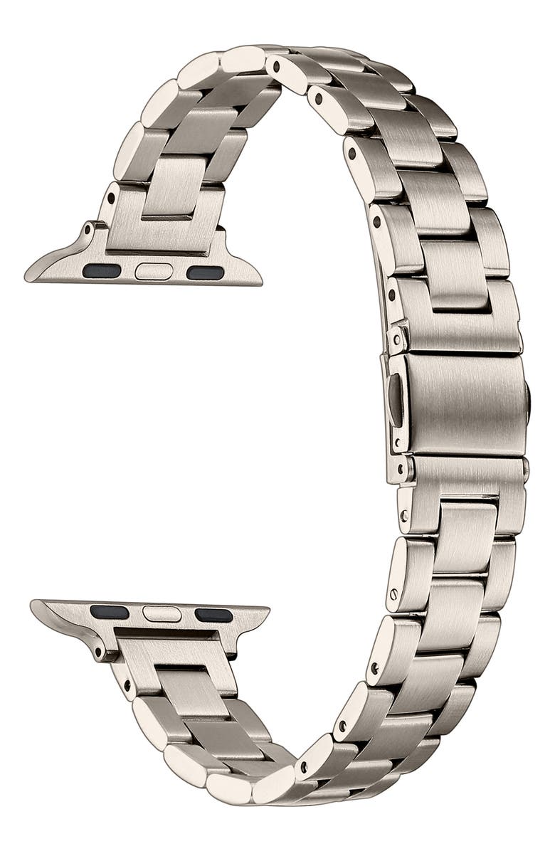 The Posh Tech Sloan Stainless Steel Apple Watch<sup>®</sup> Watchband, Alternate, color, Gold