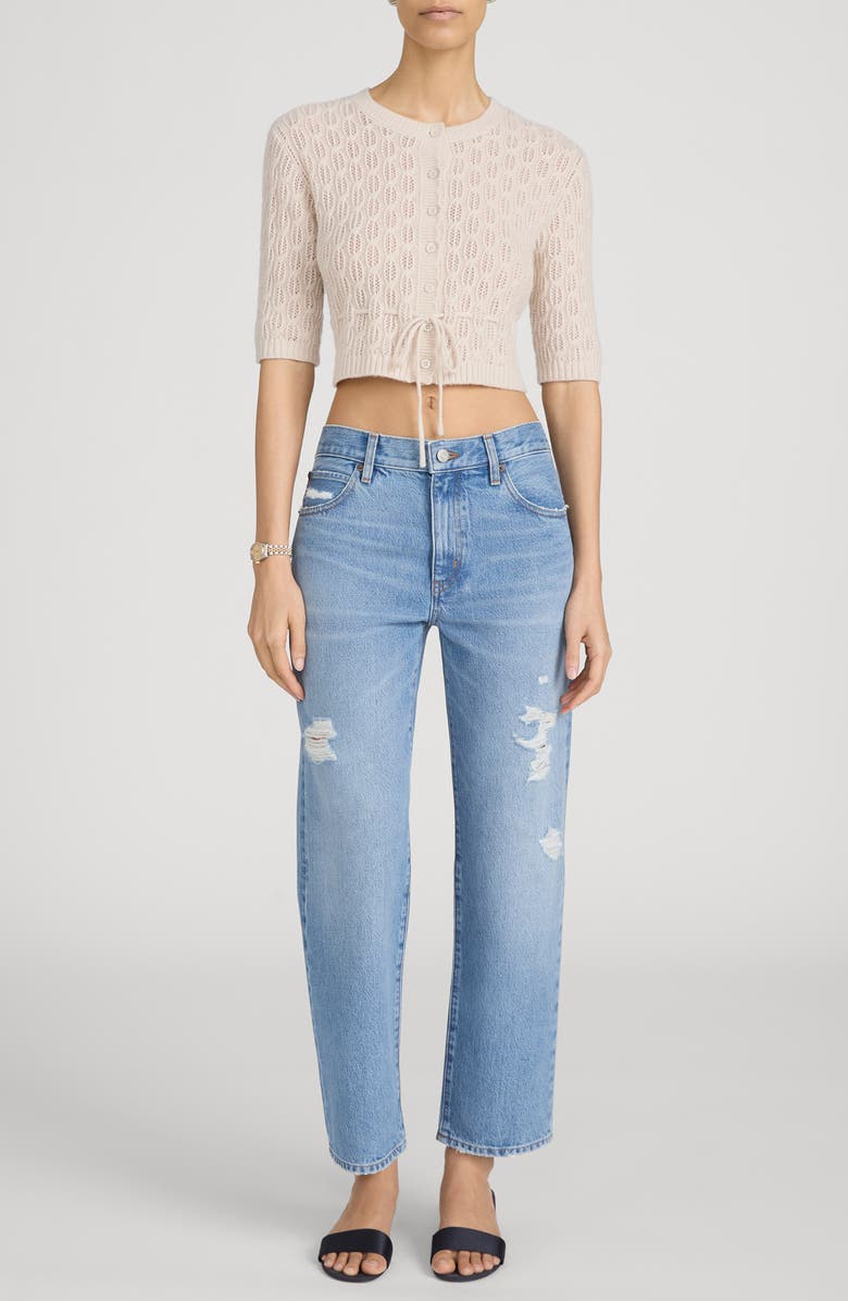 FRAME The Hang Ripped Ankle Straight Leg Jeans, Alternate, color, Sundrop