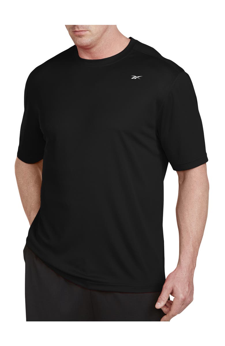 Reebok Big & Tall Performance Mesh T-Shirt, Main, color, Black