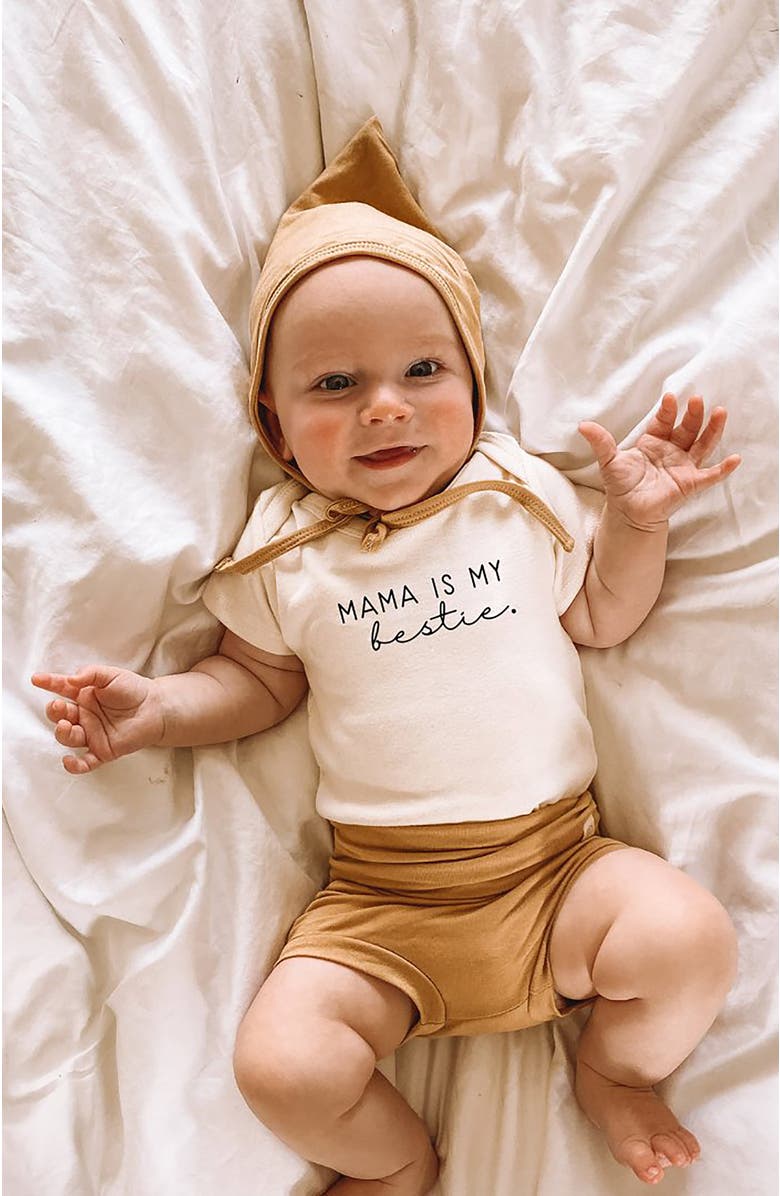 Tenth & Pine Mama is my Bestie Organic Baby Bodysuit, Alternate, color, 