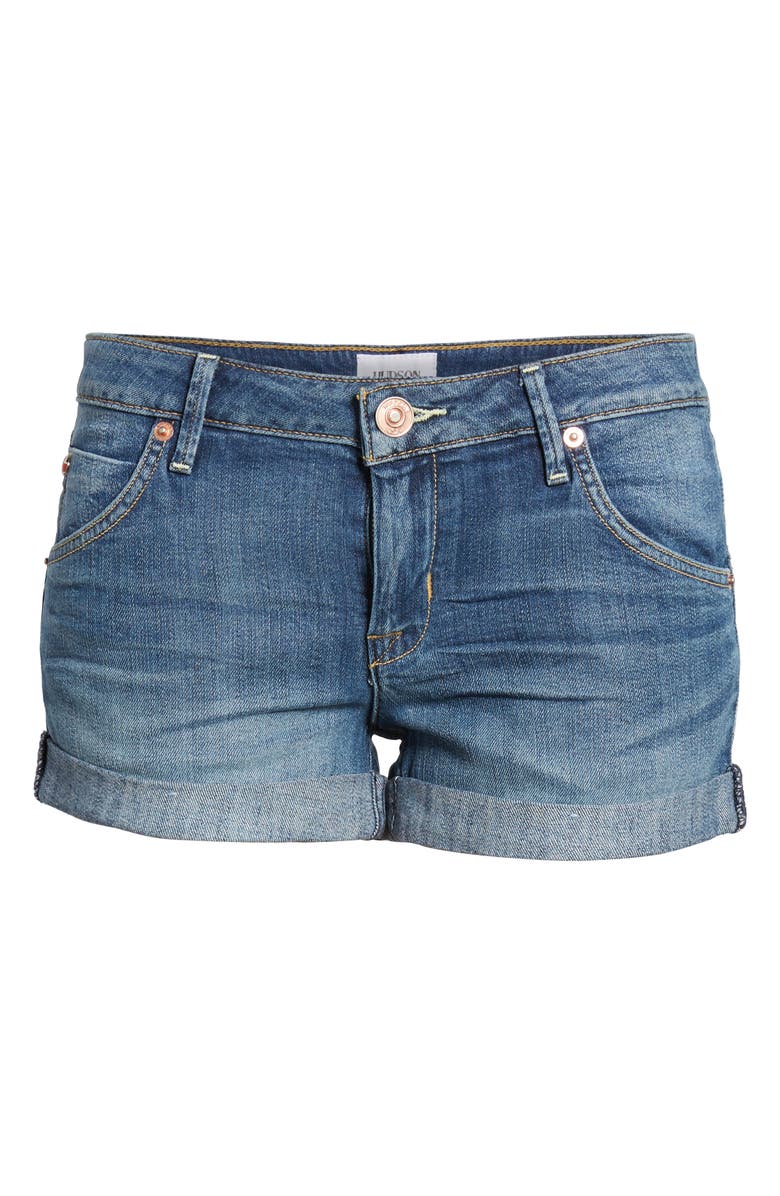 Hudson Jeans Cuff Denim Shorts, Main, color, 
