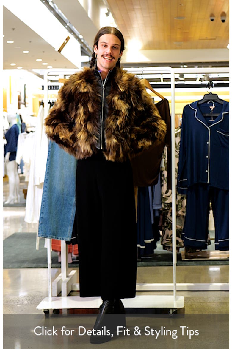 Lillet Patchwork Faux Fur Bomber Jacket video