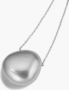 YOJ Luna Dome Necklace in Silver
