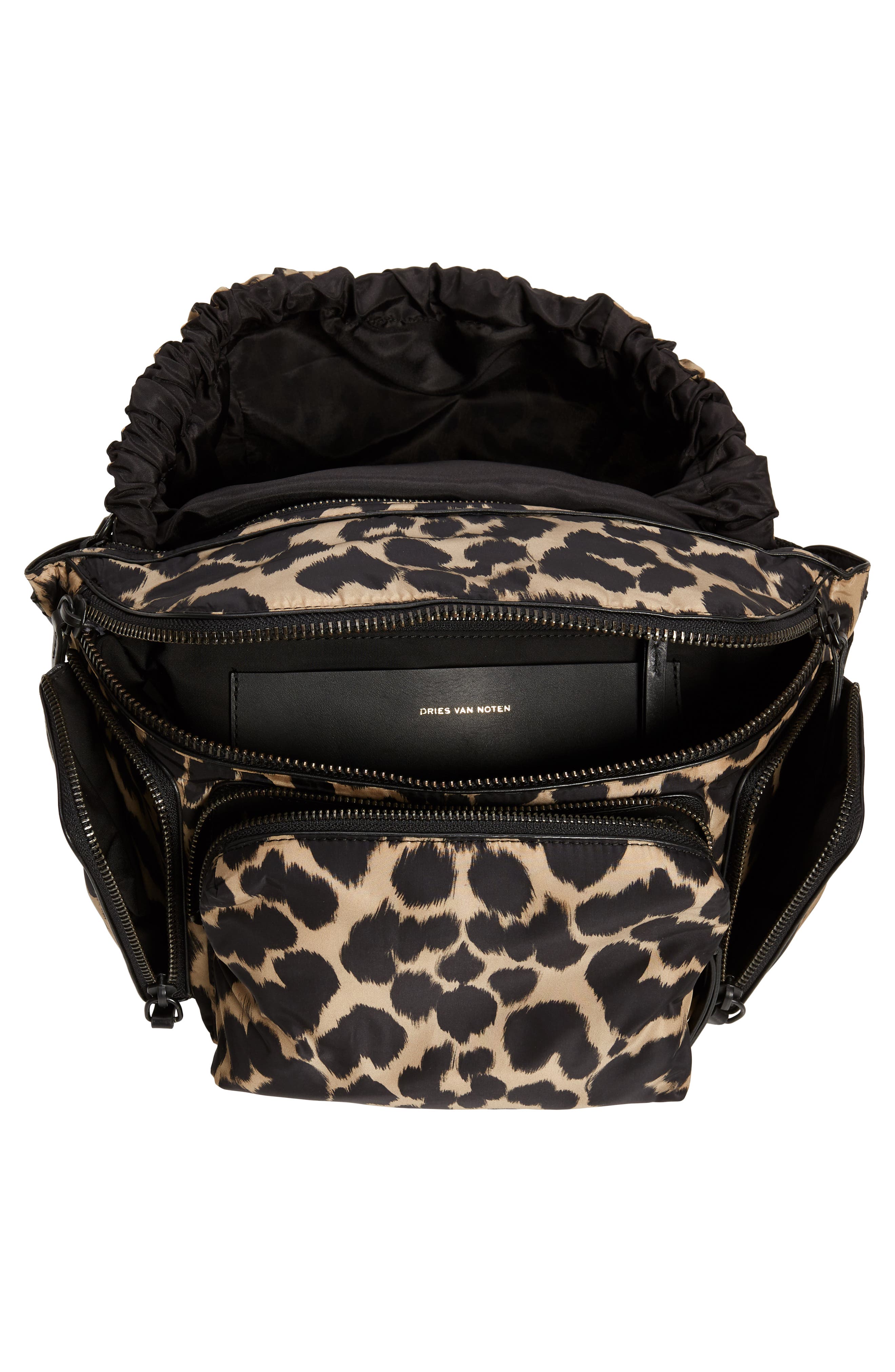 Dries Van Noten Leopard Print Belt Bag, Alternate, color, 