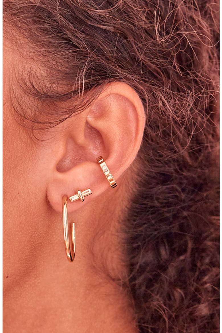 XL Hoop Earrings, Alternate, color, GOLD