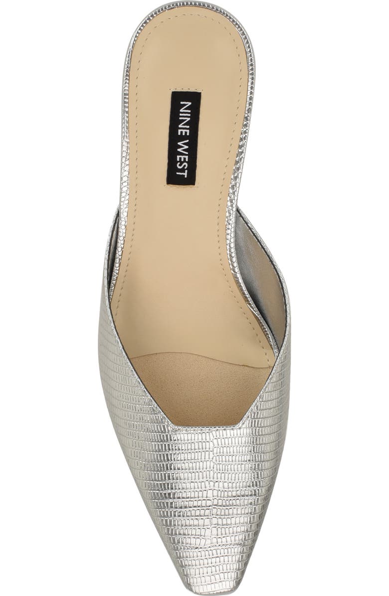 Nine West Camenla Mule, Alternate, color, Silver