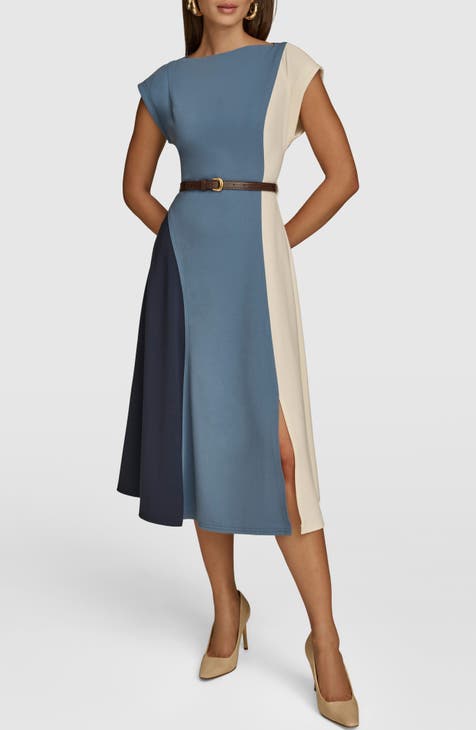 Donna karan blue fashion dress