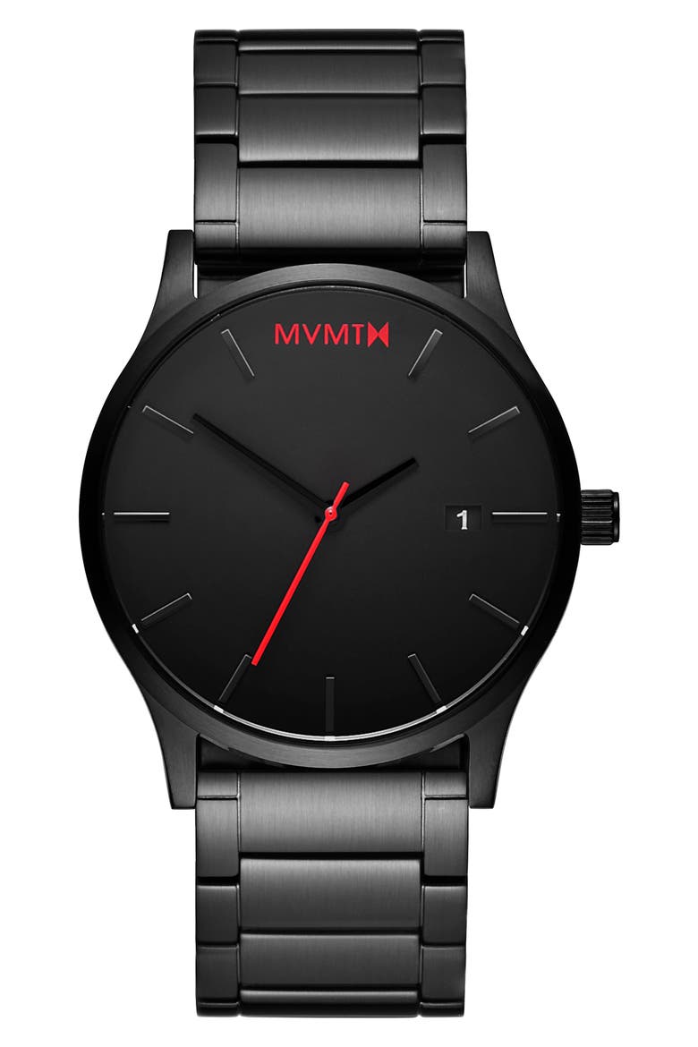 Classic Bracelet Watch, 45mm, Main, color, BLACK