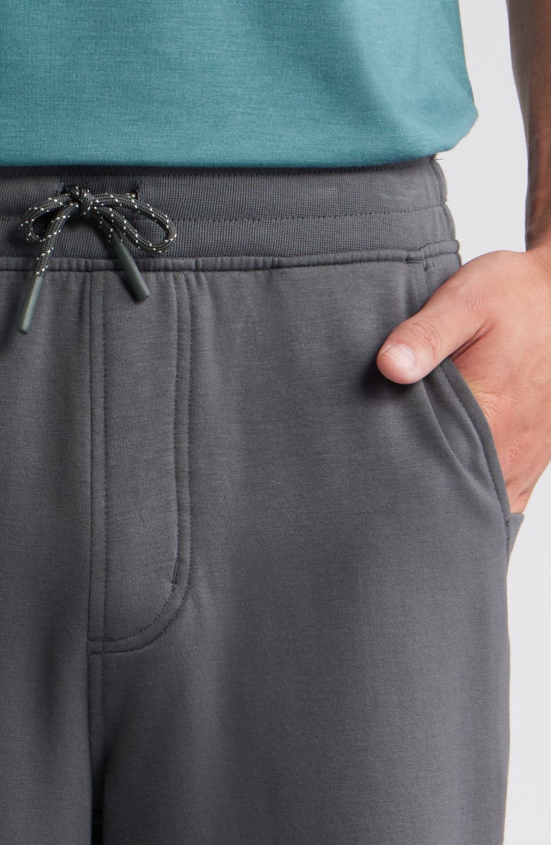 Free Fly Lightweight Fleece Sweat Shorts, Alternate, color, Black Sand