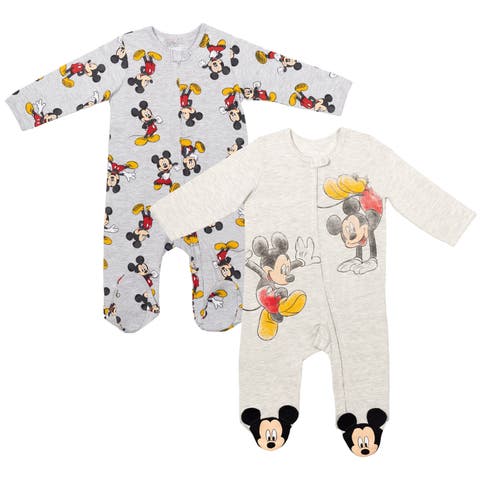 2-Pack Zip-Up Footed Sleep and Play Coveralls