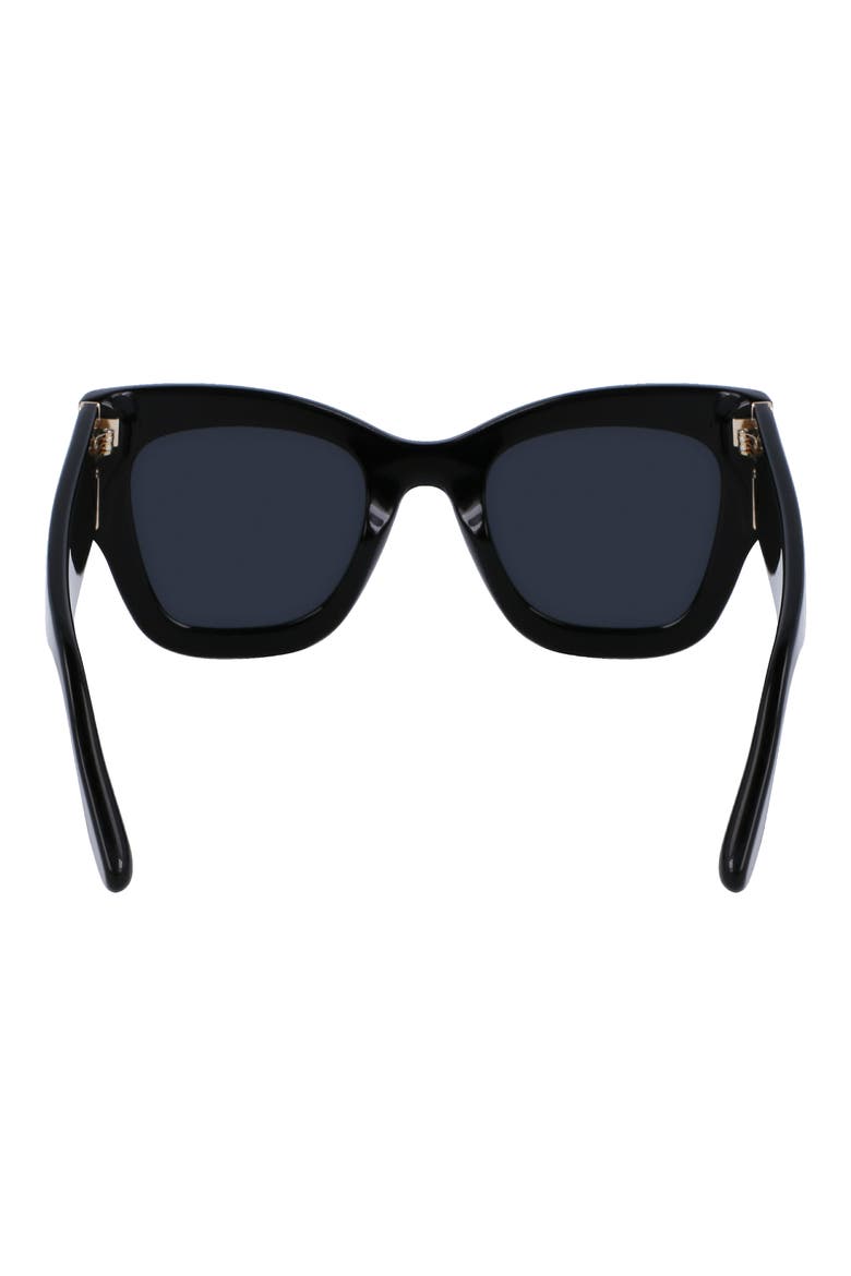 51mm Butterfly Sunglasses, Alternate, color, BLACK