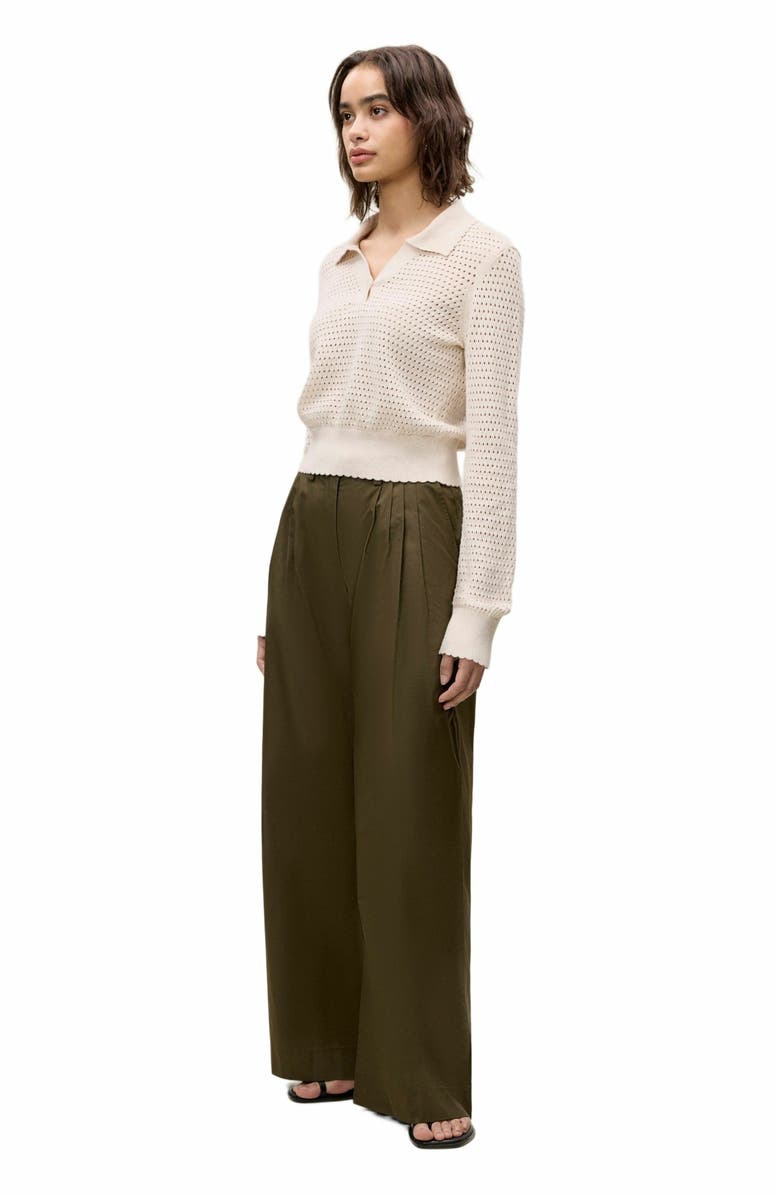 Rebecca Taylor Fern Knit Sweater, Alternate, color, Beige