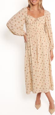 Petal 
Pup Maureen Floral Long Sleeve Midi Dress