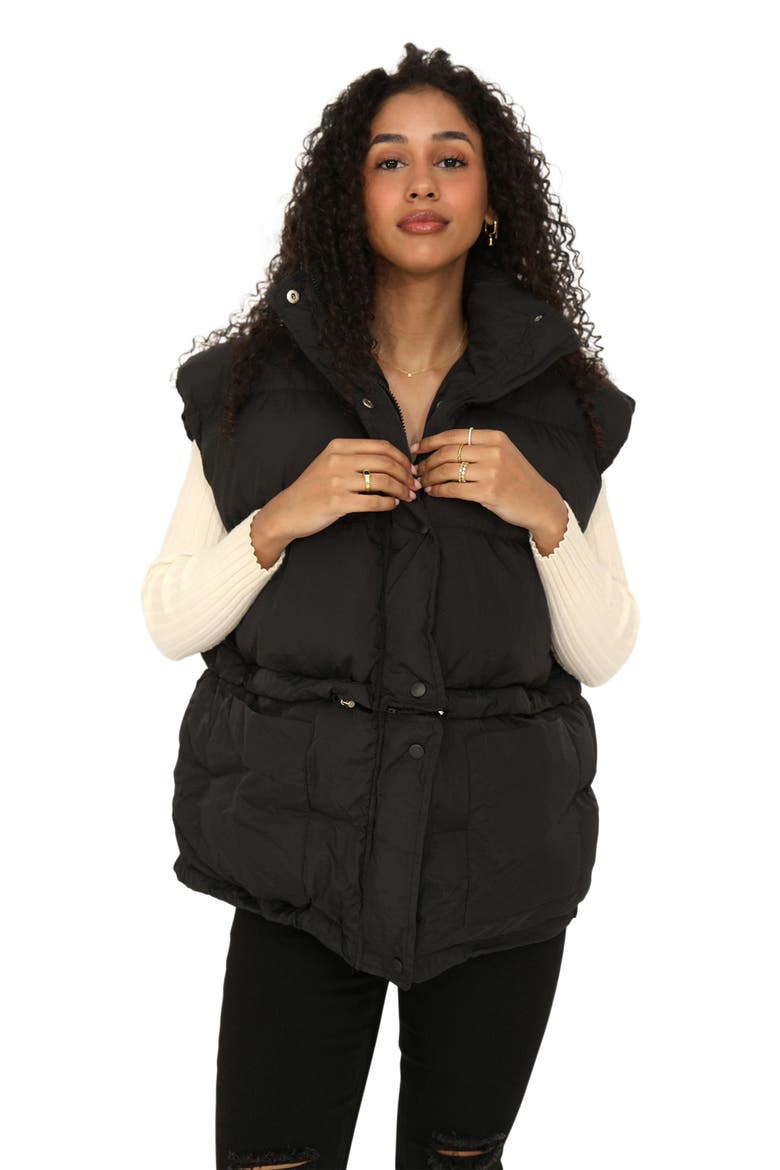 Landslide Zip Off Puffer Vest, Alternate, color, Black