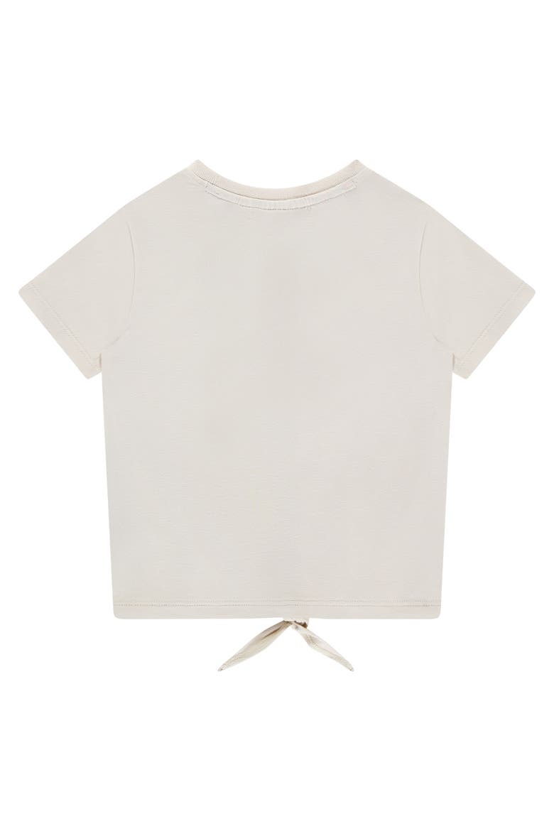 Tie Front T-Shirt, Alternate, color, Ivory