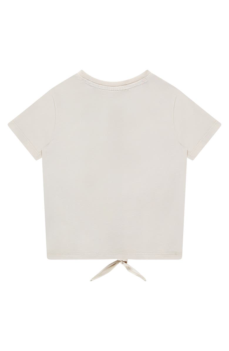 Stains and Stories by Babyface Tie Front T-Shirt, Alternate, color, Ivory