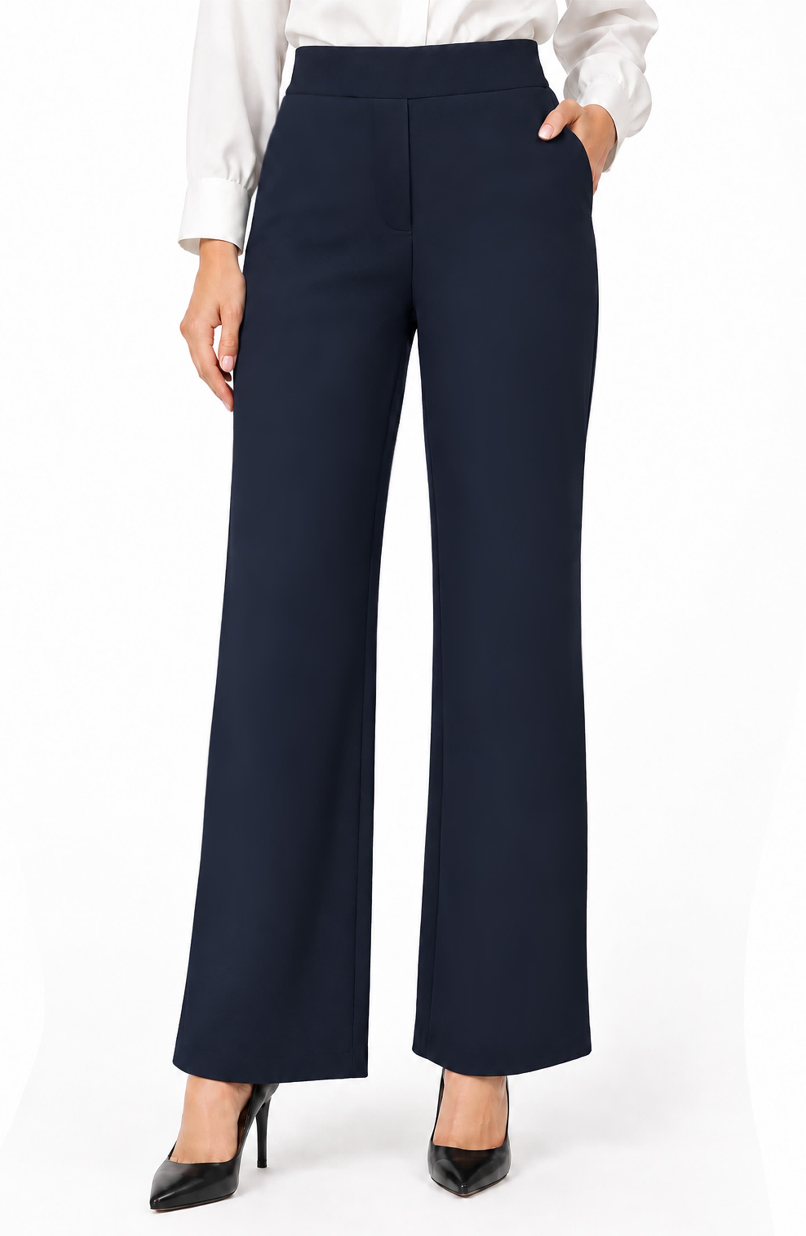 Kim Wide Leg Pull-On Pants