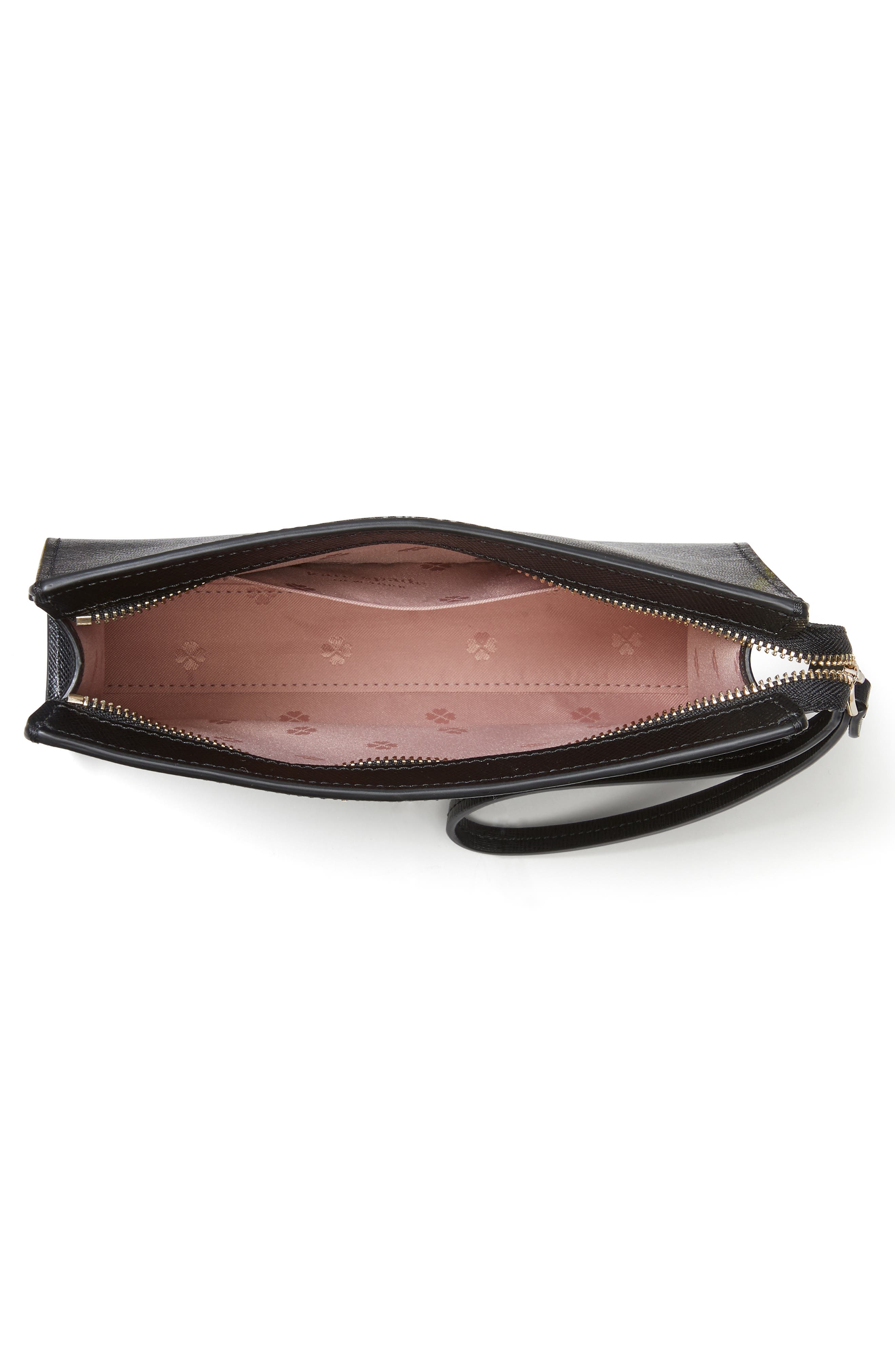 Kate Spade New York spencer leather wristlet, Alternate, color, 
