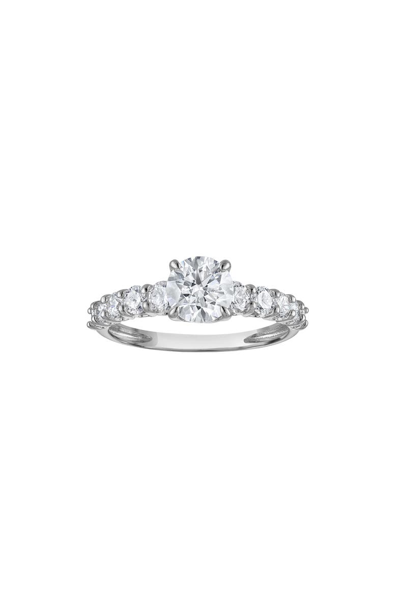 FZN 10k Gold Lab Created Diamond Ring, Main, color, White