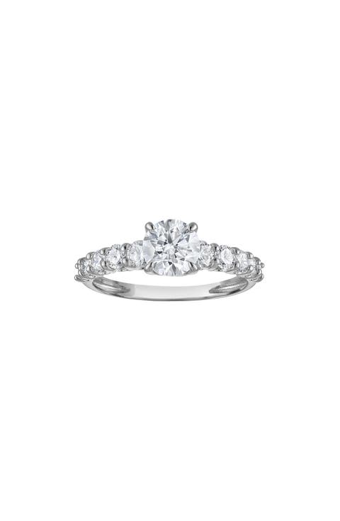 10k Gold Lab Created Diamond Ring