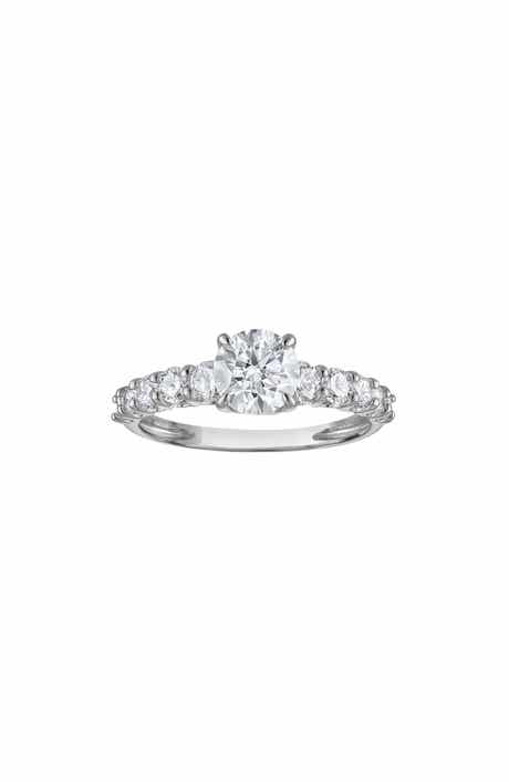 FZN 10k Gold Lab Created Diamond Ring